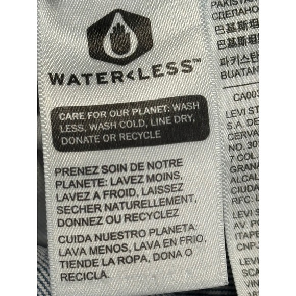 Levi's 514 Premium Jeans W32 L32 Light Wash Distressed Denim Straight Fit - Picture 11 of 12